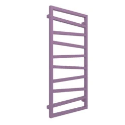 Sèche-serviette électrique - Violet - Raccordement à Droite - Zigzag/E8