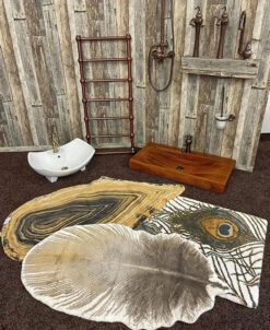 Sèche-serviette Chauffage Central - Raccordement Aux Extrémités - Cuivré - RétroSX -Sèche-Serviettes seche serviette retro cuivre 3 1