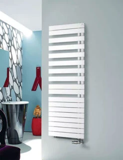 Sèche-serviette Soufflant électrique - Blanc - Raccordement à Gauche Ou à Droite - Spa Air Asym