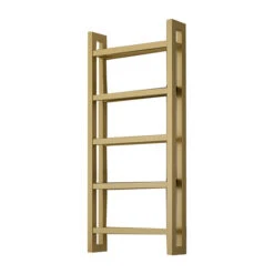 Sèche-serviette Chauffage Central - Doré - Raccordement Aux Extrémités - Stand