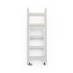 Sèche-serviette étroit - Chauffage Central - Blanc - Raccordement Aux Extrémités - Stand/SX