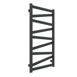 Sèche-serviette électrique Noir - Raccordement à Droite - Vipera/E8N