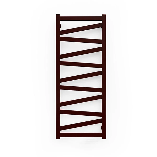 Sèche-serviette Chauffage Central - Noir Mat - Raccordement Au Centre - Vipera/ZXN 7 Sèche-serviette Chauffage Central - Noir Mat - Raccordement Au Centre - Vipera/ZXN – Image 5