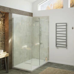 Sèche-serviette Mixte - Poivre Et Sel - Raccordement Au Centre Et à Droite -Sèche-Serviettes seche serviette zigzag salt n pepper sdb minimaliste 1