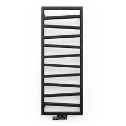 Sèche-serviette Chauffage Central - Noir Mat - Raccordement Au Centre - Zigzag/ZXN