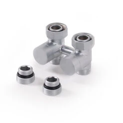 Sèche-Serviettes -Sèche-Serviettes vanne arret double sol satin