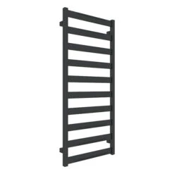 Sèche-serviette Chauffage Central - Noir Mat - Raccordement Aux Extrémités - Vivo/SXN